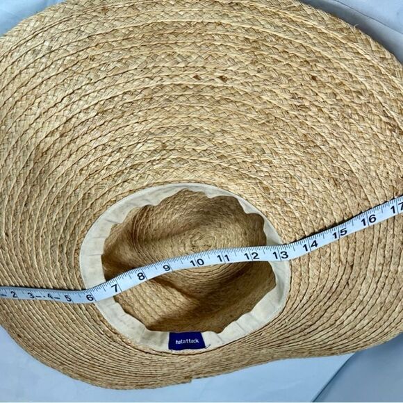 Hat Attack Coverup Sun Hat w/ fringe and beading- gray meat condition! main image 8